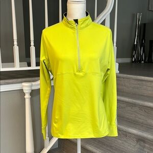 Women's Chartreuse Quarter-Zip Top
